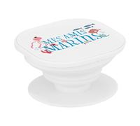 Support Téléphone Extensible - Mes Amis Marins Animaux Aquatique Dessin Illustration - Poignée Grip de Maintien et Stand Vidéo pour Smartphone Compatible Tous Modèles Imprimé en France