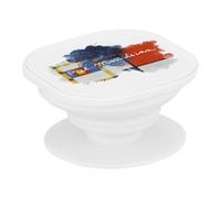 Support Téléphone Extensible - Mondrian Signature Peinture Peintre Artiste Cubism Abstract De Stijl - Poignée Grip de Maintien et Stand Vidéo pour Smartphone Compatible Tous Modèles Imprimé en France