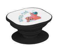 Support Téléphone Extensible - Namas-thé Hibou Animaux Indien Mignon Thé - Poignée Grip de Maintien et Stand Vidéo pour Smartphone Compatible Tous Modèles Imprimé en France