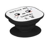 Support Téléphone Extensible - Notice me Senpai Japon Asie Culture Manga Anime - Poignée Grip de Maintien et Stand Vidéo pour Smartphone Compatible Tous Modèles Imprimé en France