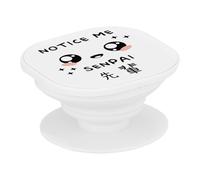 Support Téléphone Extensible - Notice me Senpai Japon Asie Culture Manga Anime - Poignée Grip de Maintien et Stand Vidéo pour Smartphone Compatible Tous Modèles Imprimé en France