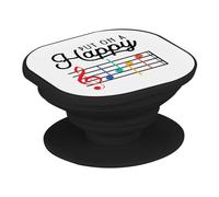 Support Téléphone Extensible - Put on a Happy Face Music Musician Instrument Solfeggio - Poignée Grip de Maintien et Stand Vidéo pour Smartphone Compatible Tous Modèles Imprimé en France