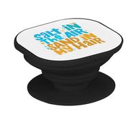 Support Téléphone Extensible - Salt in The Air Sand in My Hair Vacances Plage Mer - Poignée Grip de Maintien et Stand Vidéo pour Smartphone Compatible Tous Modèles Imprimé en France