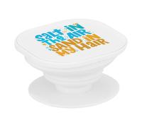 Support Téléphone Extensible - Salt in The Air Sand in My Hair Vacances Plage Mer - Poignée Grip de Maintien et Stand Vidéo pour Smartphone Compatible Tous Modèles Imprimé en France