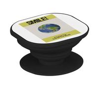 Support Téléphone Extensible - Smile! is The End of The World Collage Vintage Illustration Art Humour Parodie - Poignée Grip de Maintien et Stand Vidéo pour Smartphone Compatible Tous Modèles Imprimé