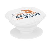 Support Téléphone Extensible - The Call of The Wild Nature Loup Voyage - Poignée Grip de Maintien et Stand Vidéo pour Smartphone Compatible Tous Modèles Imprimé en France