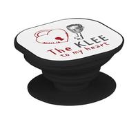 Support Téléphone Extensible - The Klee to My Heart Jeu de Mot Amour Art Peinture - Poignée Grip de Maintien et Stand Vidéo pour Smartphone Compatible Tous Modèles Imprimé en France