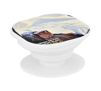 Support Téléphone Extensible - Train Mont Blanc Montagnes Affiche Poster Vintage Tourisme Art Deco - Poignée Grip de Maintien et Stand Vidéo pour Smartphone Compatible Tous Modèles Imprimé en France