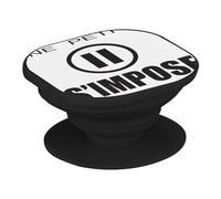 Support Téléphone Extensible - Une Petite Pause s'Impose Bouton Pause - Poignée Grip de Maintien et Stand Vidéo pour Smartphone Compatible Tous Modèles Imprimé en France