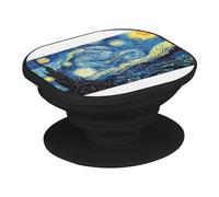 Support Téléphone Extensible - Van Gogh Nuit Etoilees Peinture Post-Impressionnisme - Poignée Grip de Maintien et Stand Vidéo pour Smartphone Compatible Tous Modèles Imprimé en France