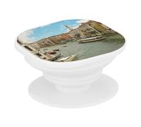 Support Téléphone Extensible - Vaporetto sur Le Canal Grande Venise Italie Monument - Poignée Grip de Maintien et Stand Vidéo pour Smartphone Compatible Tous Modèles Imprimé en France