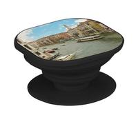Support Téléphone Extensible - Vaporetto sur Le Canal Grande Venise Italie Monument - Poignée Grip de Maintien et Stand Vidéo pour Smartphone Compatible Tous Modèles Imprimé en France
