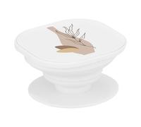 Support Téléphone Extensible - Vase Line Art Moderne Tropical Exotique Minimaliste - Poignée Grip de Maintien et Stand Vidéo pour Smartphone Compatible Tous Modèles Imprimé en France