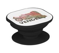 Support Téléphone Extensible - Vendée 85 Departement La Roche sur Yon Carte Ancienne - Poignée Grip de Maintien et Stand Vidéo pour Smartphone Compatible Tous Modèles Imprimé en France