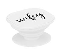 Support Téléphone Extensible - Wifey Calligraphie Mariage Mariée Fiancée - Poignée Grip de Maintien et Stand Vidéo pour Smartphone Compatible Tous Modèles Imprimé en France