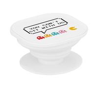 Support Téléphone Extensible - You Can't Sit with Us Pixel Art Jeux Video Parodie Retro Gaming 1980 - Poignée Grip de Maintien et Stand Vidéo pour Smartphone Compatible Tous Modèles Imprimé en France