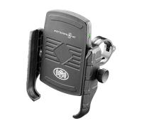 Interphone SMMOTOWIRELESS - Support de Téléphone Portable Universel pour Guidon de Moto avec Chargement sans Fil - Smartphone jusqu'à 6,2''
