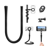 Support Téléphone Magnétique Flexible, Support Portable Compatible Avec Smartphone, Support Pliable Tube Avec Adaptateur À Vis 1/4"", Compatible Avec Iphone/Android/Gopro/Dji Osmo Action[Z5315]