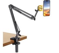 Support Téléphone Magnétique Lit Bureau Bras Articulé Flexible Porte Smartphone Aimanté Compatible avec MagSafe iPhone 16 Plus Pro