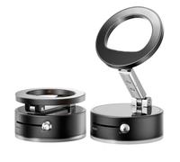 Support Téléphone Magnétique Pliable en Alliage d'Aluminium à Ventouse