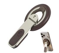 Support Téléphone Magnétique Pliable Rotatif Commande Photo De Téléphone À | Support avec Poignée pour Smartphone Pour Selfie Sur Bureau Maison Au Travail Pendant Brun