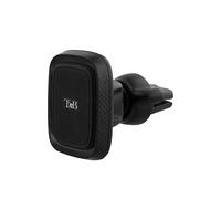 T’NB Vega, Support De Téléphone Magnétique pour Grille D’Aération, Aimant Puissant, Tout Téléphones, Qualité Optimale, Compact, Rotation 360 Degrés, Finition Premium Effet Carbone - Noir