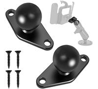 Support Telephone Moto Accessoire Velo Ram Mount Moto Adaptateur de Base à Tête Sphérique de 1 Pouce 2 Pcs Base de Montage Diamantée en Aluminium avec 4 Vis pour Appareil Photo et Caméscope