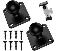 Support Telephone Moto Accessoire Velo Ram Mount Moto Adaptateur de Base à Tête Sphérique de 1 Pouce 2 Pcs Base de Montage Carrée en AluminiumAvec 8 Vis pour Appareil Photo et Caméscope
