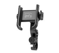 Support Téléphone Moto - Amortisseur Chocs Pince Rotative, Fixation Guidon Vélo, 360° Orientable, Dégagement Rapide, Double Verrouillage, Pour Trajet Promenade Compétition
