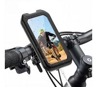 Support Telephone Moto étanche Universel Support Téléphone Vélo Moto Scooter 360° Rotation Anti-Vibration Porte Smartphone Scooter avec Écran Tactile VTT Support Guidon pour 5,5-7,0 Pouces Smartphones
