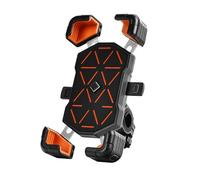 Support Telephone Moto pour BMW HP4 Race 2013-2019, Support Telephone Velo, Support TéLéPhone De Moto 360° Rotation, Anti-Vibration Amovible Robuste,Orange+Black-A