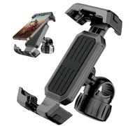 Support Telephone Moto Retroviseur,Porte Telephone Moto,Support Téléphone Scooter,Fixation Ultra,Rotation à 360° et Verrou de Sécurité,pour Smartphone de 4,5-7,2 Pouces