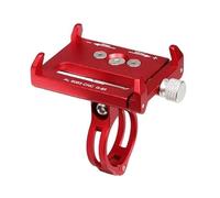Support Téléphone Moto Support de téléphone Universel pour vélo et Moto, Clip de Fixation pour Guidon, pour Smartphone de 3,5 à 6,2 Pouces(Red)