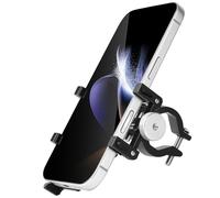 Support Telephone Moto Universel en Aluminium, Support téléphone vélo pour Smartphone de 4,5 à 7,0 Pouces, Accessoire Moto Phone Holder de vélo de Scooter électrique d’e-Bike - Stable et Durable