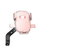 Support téléphone Moto vélo rétroviseur Rotation 360° Antichoc antidérapant avec Verrouillage sécurisé en Une Seconde et Angle de Vue réglable (Rose)