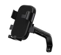 Support téléphone Moto vélo rétroviseur Rotation 360° Antichoc antidérapant avec Verrouillage sécurisé en Une Seconde et Angle de Vue réglable (Noir)