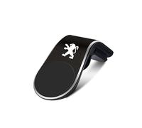 Support Téléphone Portable Magnétique Grille D'aération de Voiture, Pour Peugeot 206 307 308 3008 207 208 407 508 2008 5008, Support Navigation, Support Téléphone, Accessoires Intérieure,Bla-ck