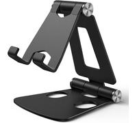 Support Téléphone Portable Multi-Angles Réglable en Alliage d`Aluminium,Portable Support Smartphone de Table,Support Téléphone Dock,Ajustable Universel Aluminium Support Téléphone Bureau