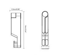 Support téléphone Portable Pliable en Alliage métallique léger et Stable Support de téléphone Portable de Bureau pour Maison Bureau Voyage Noir Argent Orange (Alliage - Noir)