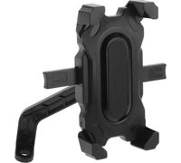 Support Téléphone Portable Pour Vélo, Support Téléphone Portable Pour Moto Scooter Rétroviseur, Porte-Téléphone À Motif Fibre De Carbone Pour Téléphone De 3.5 À 7.1 Pouces, Noir