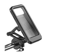 Support Téléphone Portable Support De Téléphone Étanche Pour Moto - Support Guidon/potence Miroir 360° Avec Coque Antichoc Et Écran Tactile Pour Téléphones 6,7" (noir)