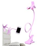 Support Téléphone pour Lit, Pince de Fixation pour Bureau, Fixation Stable Multifonction pour Table, Cuisine et Chambre avec Clip Intégré