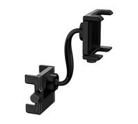 Support Téléphone pour Rétroviseur de Voiture | Support Rotatif 360° pour Véhicule | Pince Portable Réglable avec Rotation Adjustable | pour Trajets et Activités Extérieures