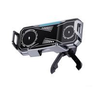Support Téléphone pour voiture Fil 15W Double Bobine pour Samsung Z Fold/Flip - Serrage Automatique Rotation 360 Grille Aération