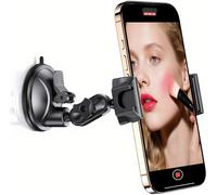 Support Téléphone Universel À Ventouse, Lavable Et Réutilisable Support Mural Pour Téléphone Pour Miroir Vitre Carrelage Portable 360° Rotatif Pour Iphone Samsung Tous Les Smartpho[Pop943277]