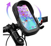 Support Téléphone Vélo Etanche Réfléchissant Porte Téléphone Vélo Rotation 360° Sac Vélo avec Espace Rangement Ecran PORTE BRIDON