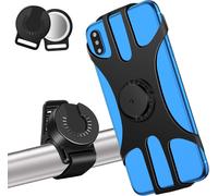 Support Telephone Velo Pour Airtag, Universel Porte Telephone Velo Avec 360° Rotation, Support Smartphone Pour Moto Vélo Montagne Poussette Du Guidon Compatible Avec 4.5-7.0 Pouces Smartphones