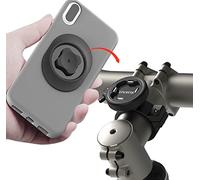 Support Telephone Velo, Sincetop Aluminium Support Telephone Moto, Universel Support Téléphone Vélo, Porte Vélo du Guidon avec Verrouillage Rotatif pour iPhone Samsung, Idéal pour VTT Vélo de Route