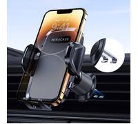 Support Téléphone Voiture Crochet Double Métallique 360° Rotation Mains Libres Pour Smartphones