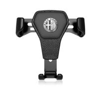 AFSNT Support Téléphone Voiture de Grille D'Aération pour Alfa Romeo Giulietta Mito Stelvio Giulia 147 156 159 166 4c Tz3 Tonal Spontivd,360° Rotation Porte Téléphone Voiture Mains Libres à Une Main